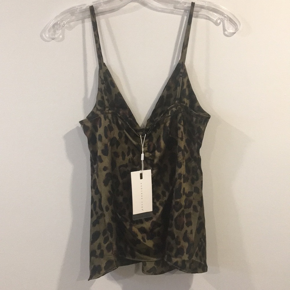 ENDLESS ROSE Animal Print TOP Size M - Picture 11 of 12